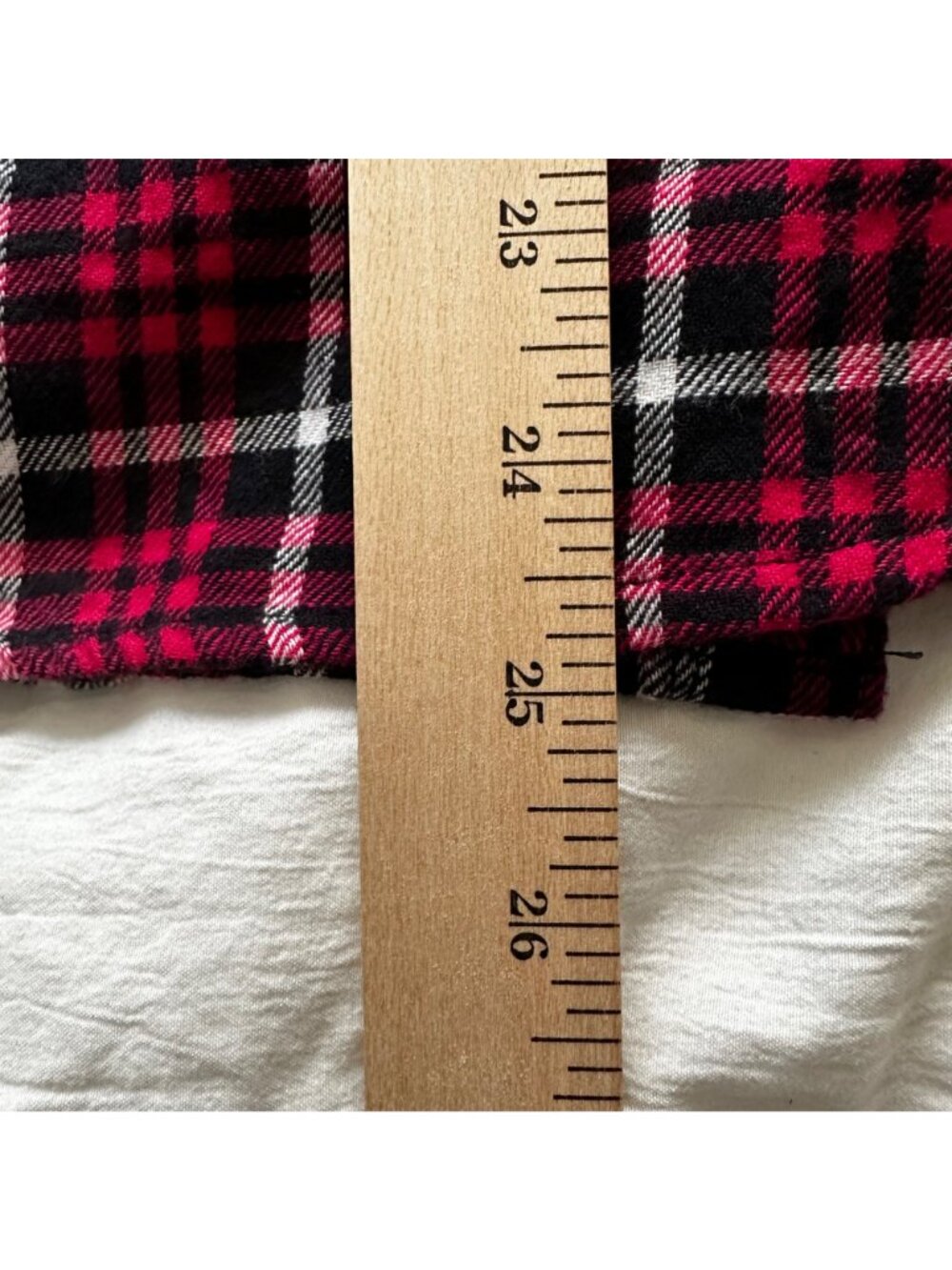 Riders By Lee Women's Red & Black Plaid 100% Cotton Flannel Button-Up Shirt SZ L - Picture 10 of 11